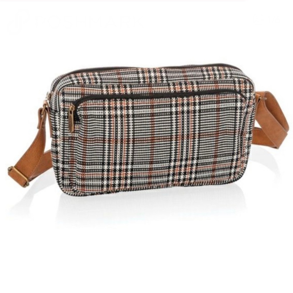 Stylish Thirty-one Plaid Crossbody Bag